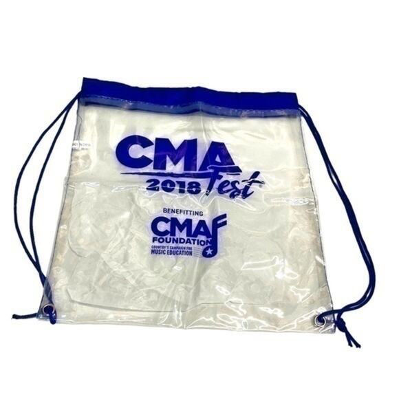 CMA Fest Clear Backpack Tote Bag plastic vinyl - Picture 1 of 7